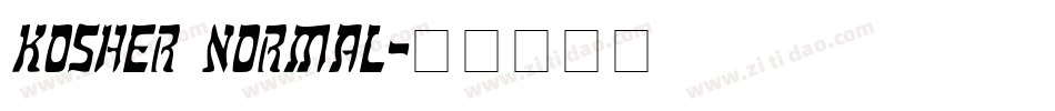 Kosher Normal字体转换